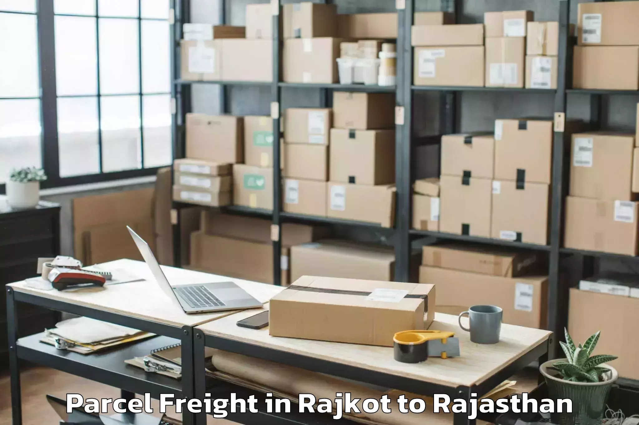 Easy Rajkot to Rajasthan Technical University Parcel Freight Booking